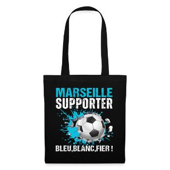 Marseille Supporter Marseille Football Gift - Tote Bag - black - Front