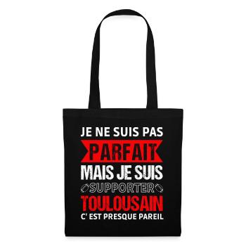 Toulouse-Unterstützer Rugby-Geschenk Toulouse - Stoffbeutel - Schwarz - Vorne