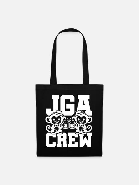 Jga Crew Junggesellenabschied Affe - Stoffbeutel - Schwarz