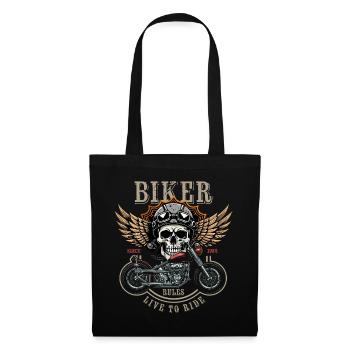 Biker Rules - Since 1950 - Live to Ride - Stoffbeutel - Schwarz - Vorne