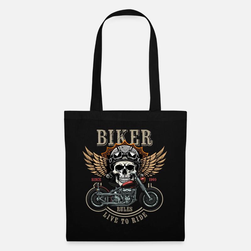Biker Rules - Since 1960 - Live to Ride - Stoffbeutel - Schwarz