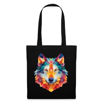 Wolf - Stoffbeutel - Schwarz - Vorne