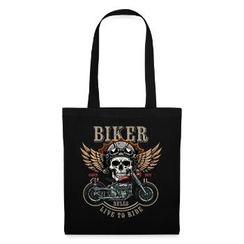 Biker Rules - Since 1971 - Live to Ride - Stoffbeutel - Schwarz - Vorne