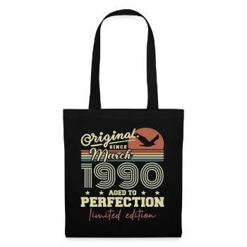 Anniversaire Mars 1990 - Sac en tissu - noir - Devant