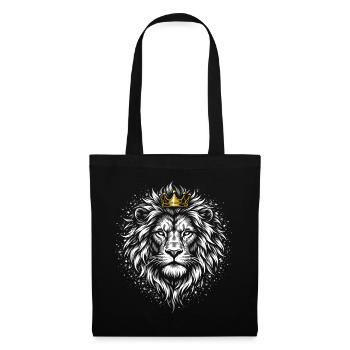 Don du Roi des Animaux Lion Head - Sac en tissu - noir - Devant