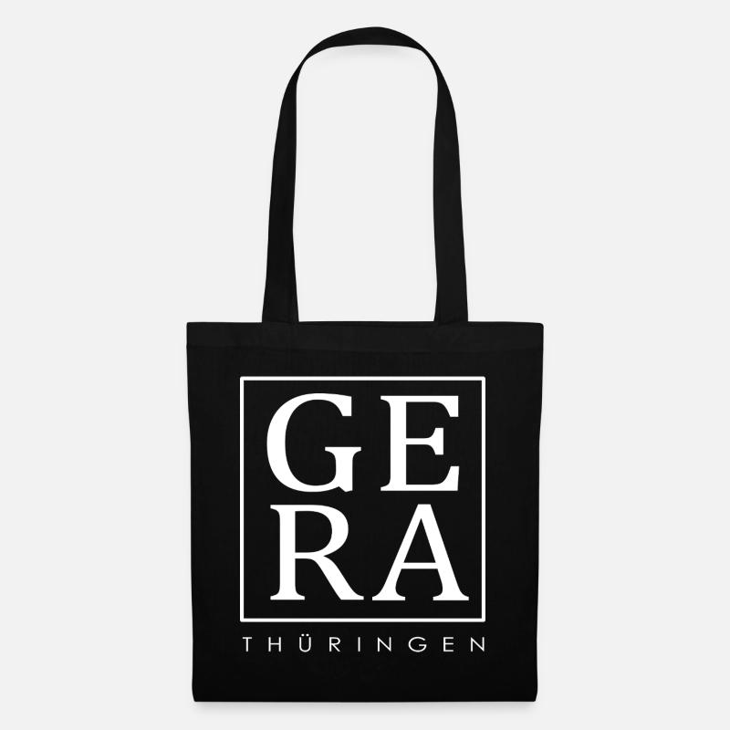 Gera - Thüringen - Stoffbeutel - Schwarz