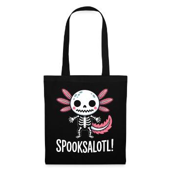Spooksalot Skeleton Dragon Charm - Tote Bag - black - Front