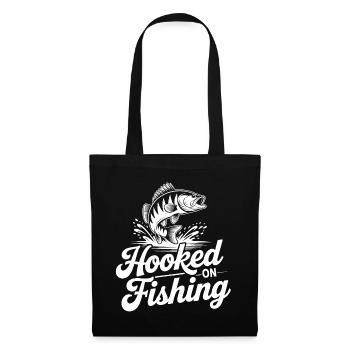 Hooked on Fishing - Tote Bag - black - Front