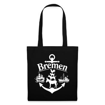 Bremen - Stoffbeutel - Schwarz - Vorne