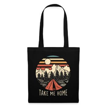 Montagnes - Ramène-moi à la maison - Sac en tissu - noir - Devant