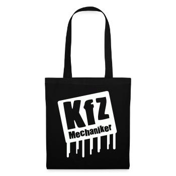 KIZ Mechaniker Logo - Stoffbeutel - Schwarz - Vorne