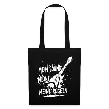 Mein Sound Meine Regeln - Stoffbeutel - Schwarz - Vorne