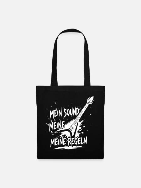 Mein Sound Meine Regeln - Stoffbeutel - Schwarz