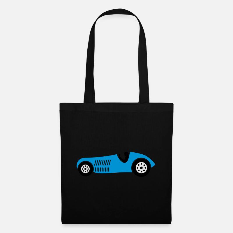 race car - Tote Bag - black