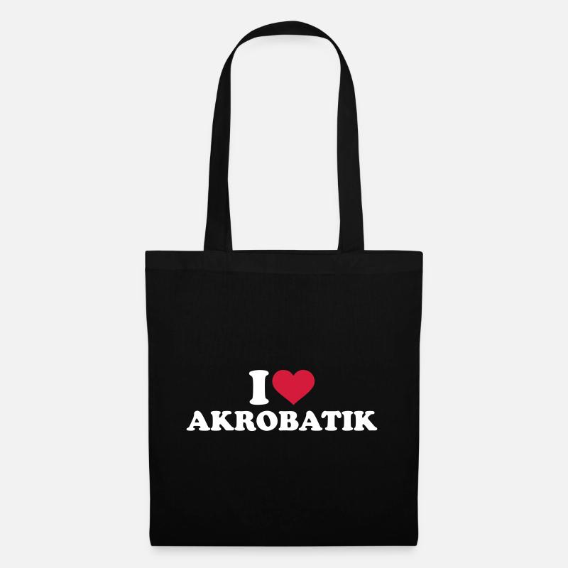 Akrobatik - Stoffbeutel - Schwarz