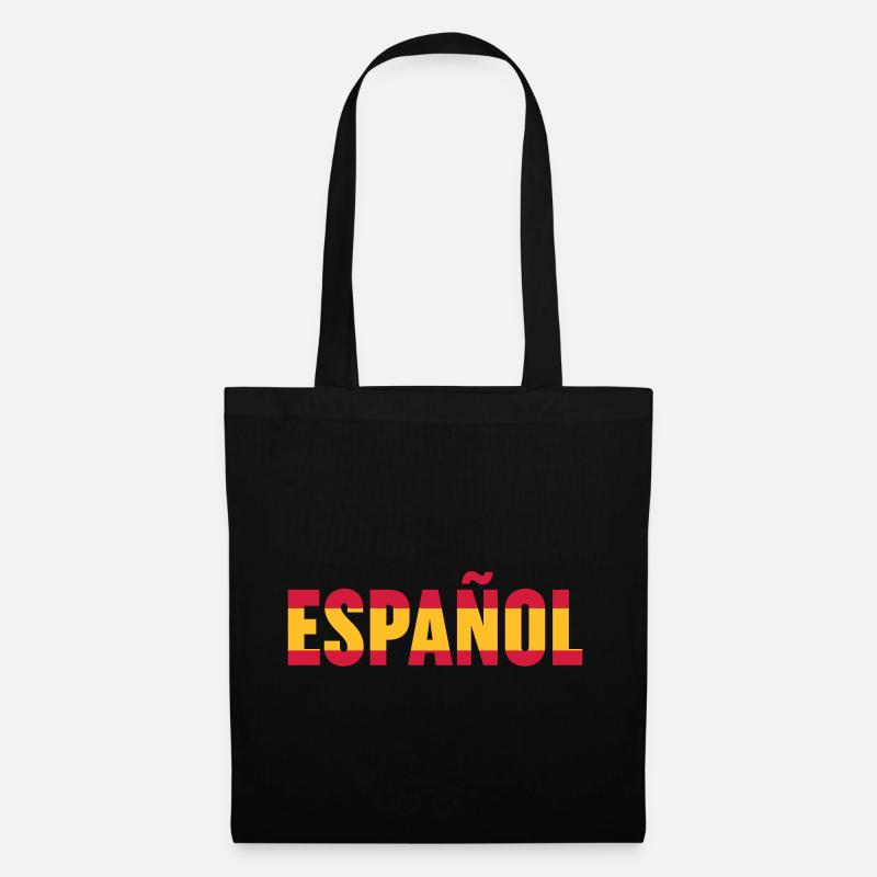 Español - Stoffbeutel - Schwarz