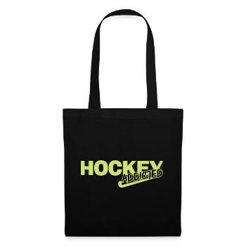 hockey sur gazon accro au hockey sur gazon - Sac en tissu - noir - Devant