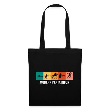 Modern Pentathlon - Fencing Swimming Riding - Tote Bag - black - Front