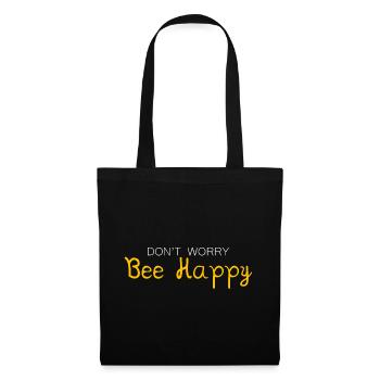 Don't Worry Bee Happy 27 - Tote Bag - black - Front