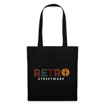 Retro Design streetwear - Stoffbeutel - Schwarz - Vorne
