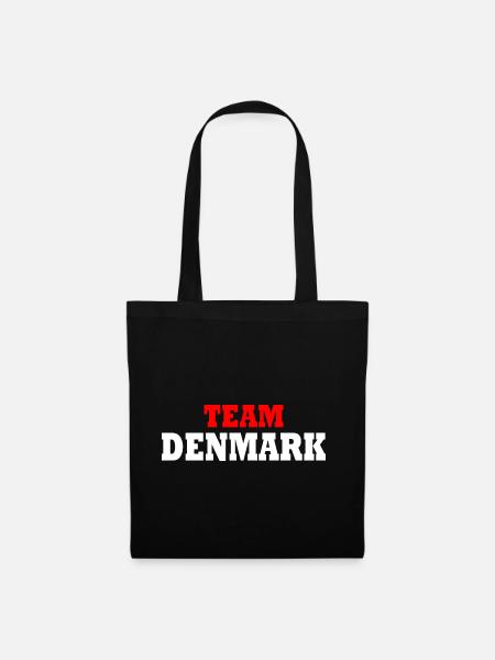 Team denmark - Stoffbeutel - Schwarz