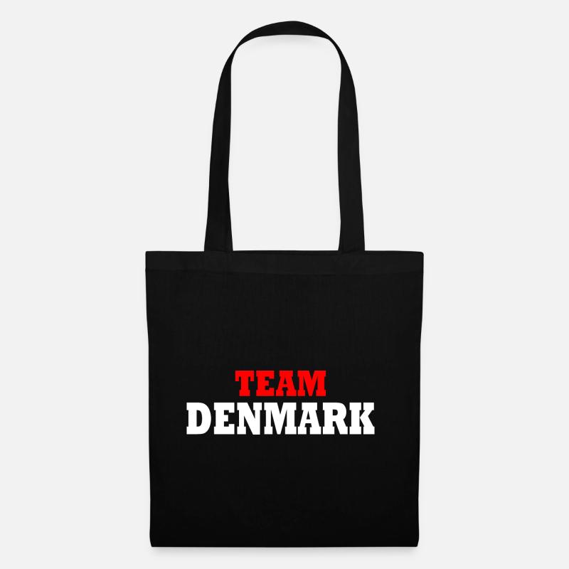 Team denmark - Stoffbeutel - Schwarz