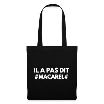 Il a pas dit Macarel - Sac en tissu - noir - Devant