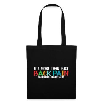 It's more than just back pain, scoliosis 8 - Tote Bag - black - Front