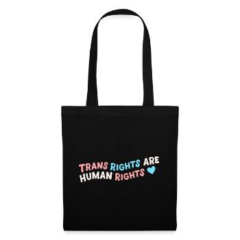 Trans Rights Are Human Rights - Tote Bag - black - Front