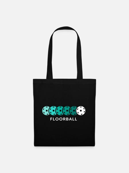 Floorball Unihockey Innebandy Floorballsport - Stoffbeutel - Schwarz
