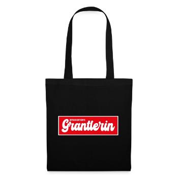 Introvertierte Grantlerin - Stoffbeutel - Schwarz - Vorne