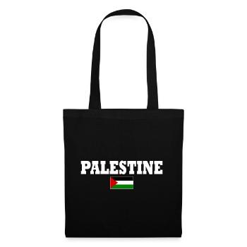 Palestina - Stoffbeutel - Schwarz - Vorne