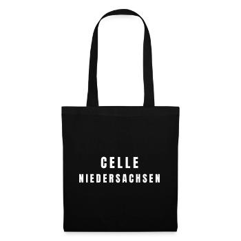 Celle Niedersachsen - Stoffbeutel - Schwarz - Vorne