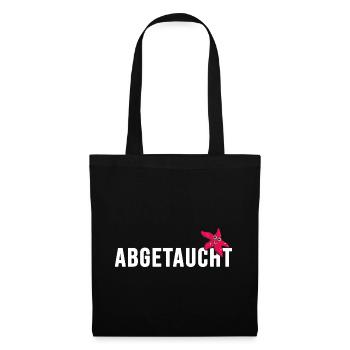 tauchen Taucher abgetaucht apnoe Tauchschule - Stoffbeutel - Schwarz - Vorne