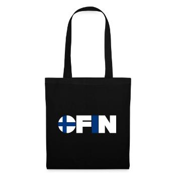 Finlande - Sac en tissu - noir - Devant