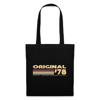 Rétro vintage 1978 - Sac en tissu - noir - Devant