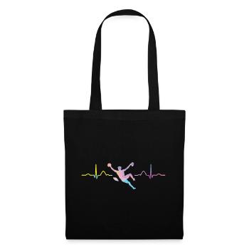 Boulderer heartbeat Bouldering Bouldering - Tote Bag - black - Front