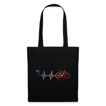 E-Bike Vélo Cycliste E-MTB VTT - Sac en tissu - noir - Devant