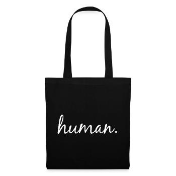 humain. Droits de l’homme pour tous - Sac en tissu - noir - Devant