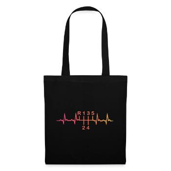 5-speed manual gearbox Sunset Heartbeat - Tote Bag - black - Front
