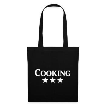 cooking - Stoffbeutel - Schwarz - Vorne