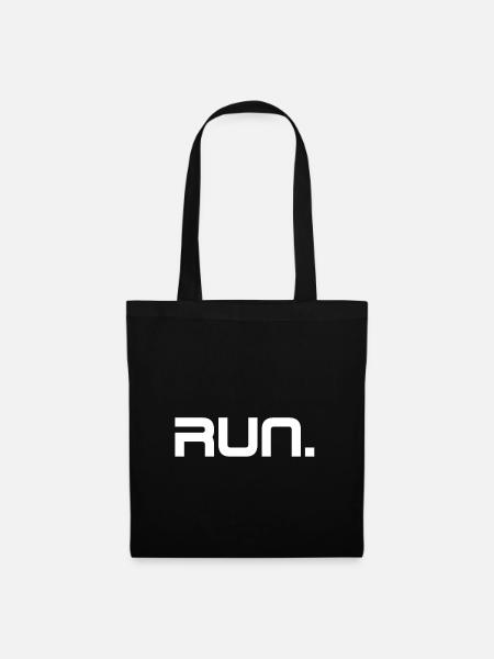 Run run - Tote Bag - black