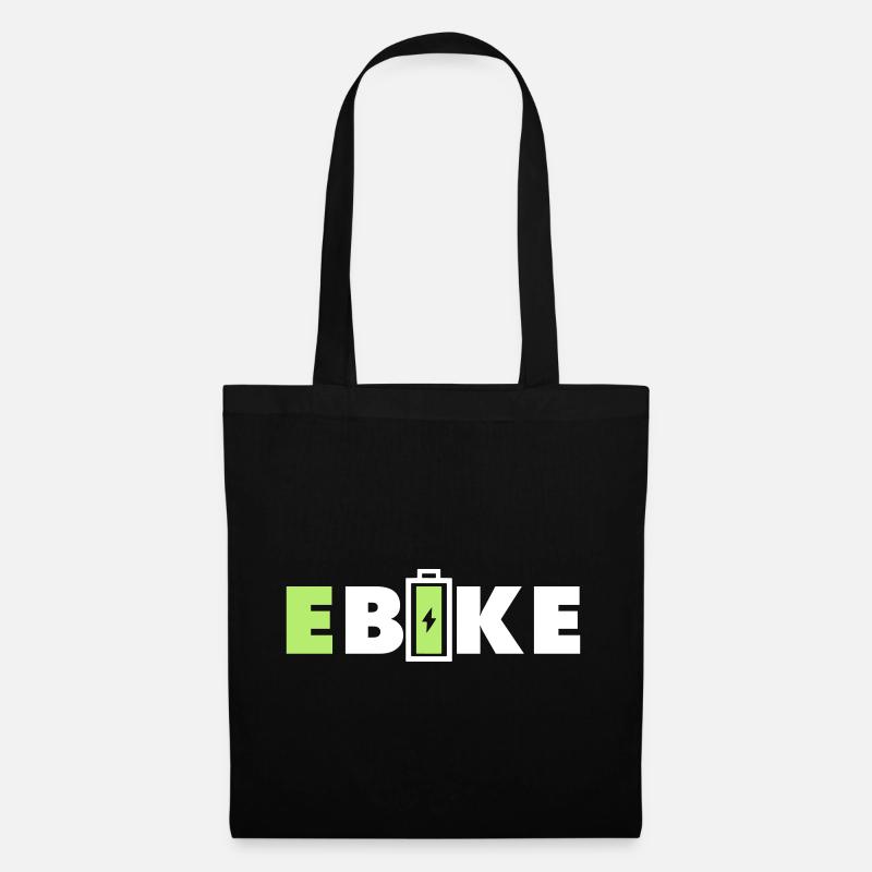 E BIKE - Stoffbeutel - Schwarz