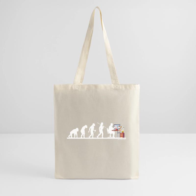 Evolution Nerd Geek Hacker Coder Programmer Tote Bag