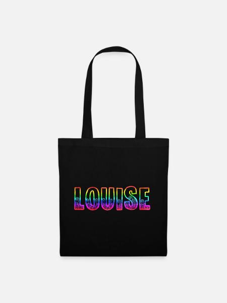 louise rs regenbogen - Stoffbeutel - Schwarz