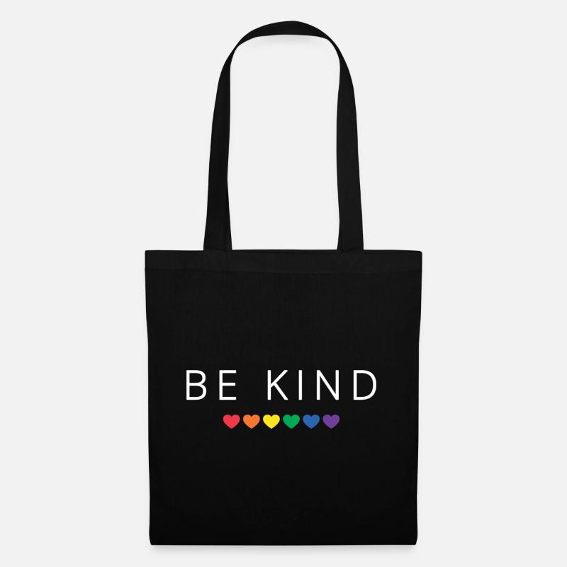 BE KIND / KINDNESS - Stoffbeutel - Schwarz