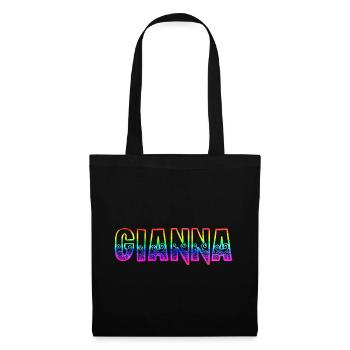 gianna rs regenbogen - Stoffbeutel - Schwarz - Vorne