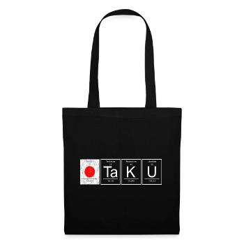 Otaku Chemische Elemente Japan Flagge - Stoffbeutel - Schwarz - Vorne