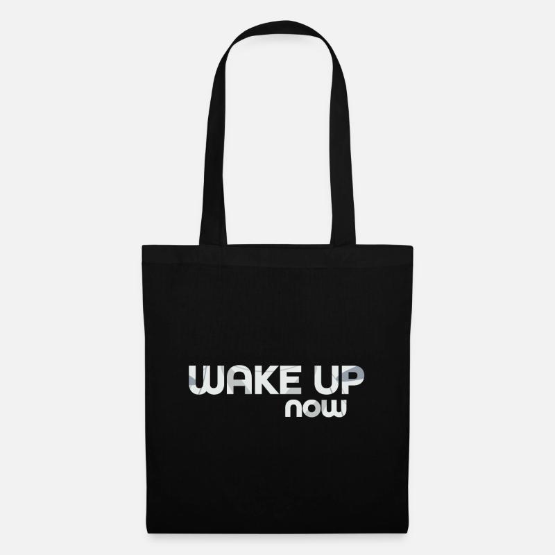 Wake up now - Tote Bag - black