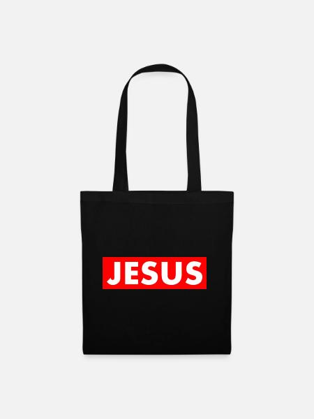 Jesus - Stoffbeutel - Schwarz
